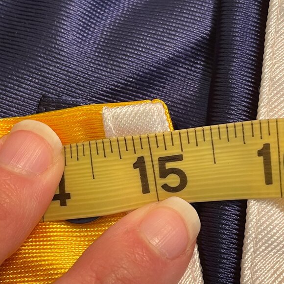 Vintage Adidas Snap Tear Away Pants Blue Yellow Athletic Track Basketball 2001 - Picture 9 of 11